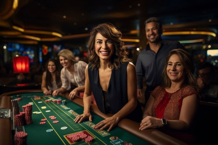 Meja blackjack Starburst dengan dealer profesional